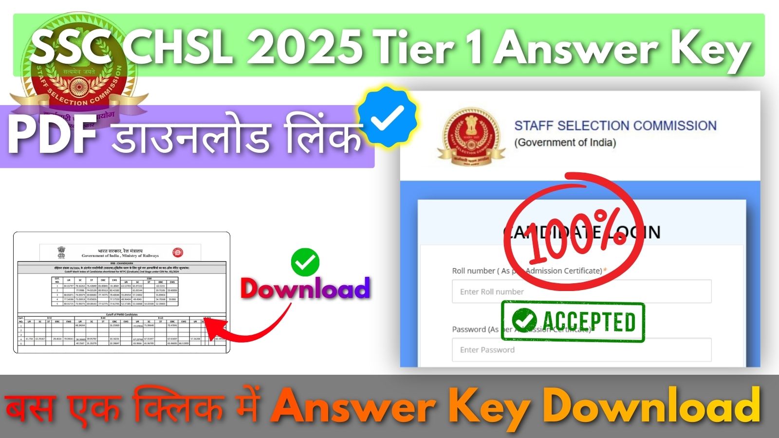 SSC CHSL 2025 Tier 1 Answer Key