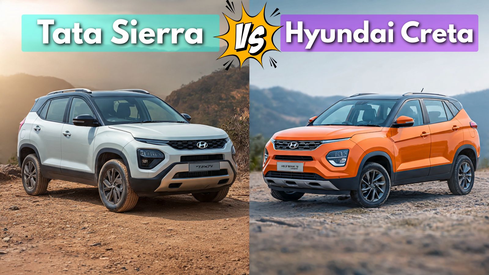 Tata Sierra vs Hyundai Creta