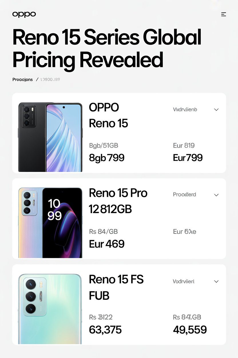 Oppo Reno 15 Series Launch Oppo Reno 15 Series Launch