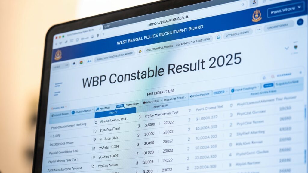 WBP Constable result 2025