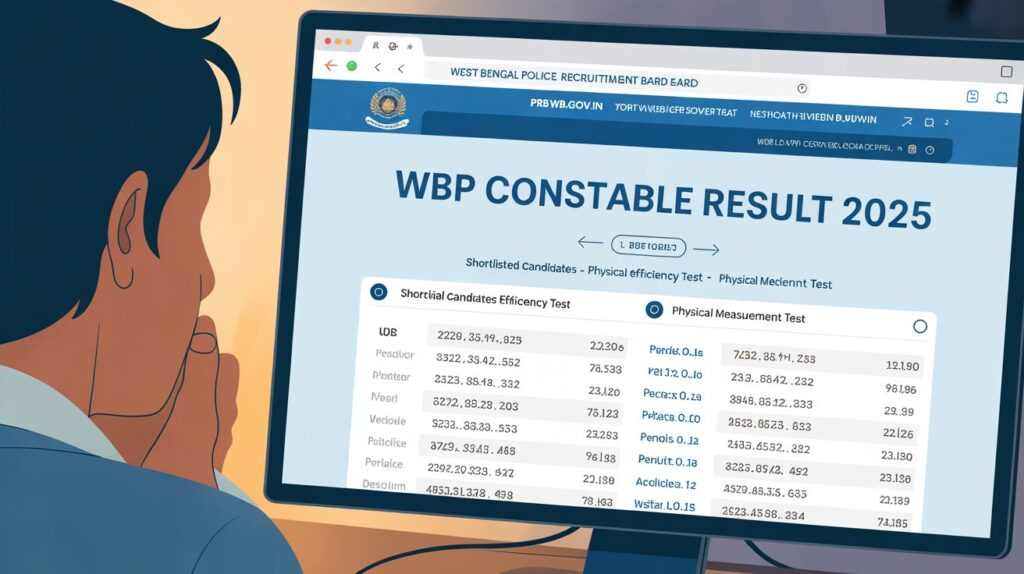 WBP Constable result 2025