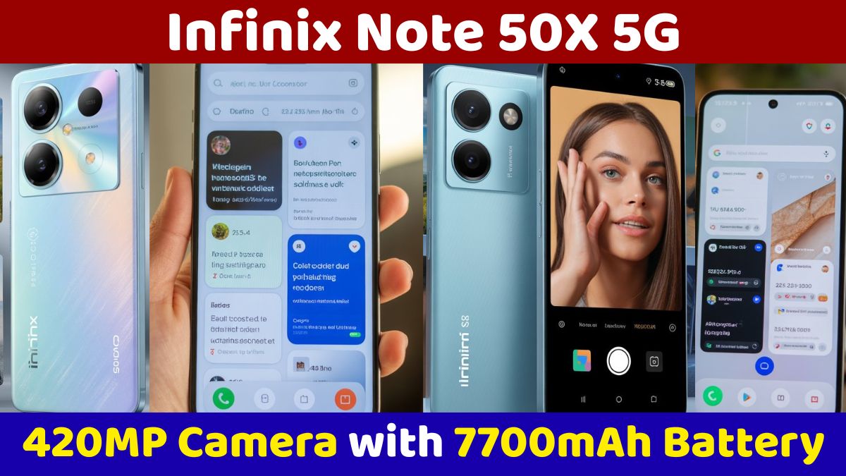 Infinix Note 50X 5G - 420MP Camera with 7700mAh Battery at ₹9,500 specifications price India 1 Infinix Note 50X 5G