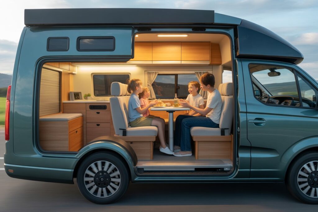 Kia Camper 2026 Revealed Smart Features Modern Interiors and Family Friendly Design travel vehicle trends 6 Kia Camper 2026 Revealed