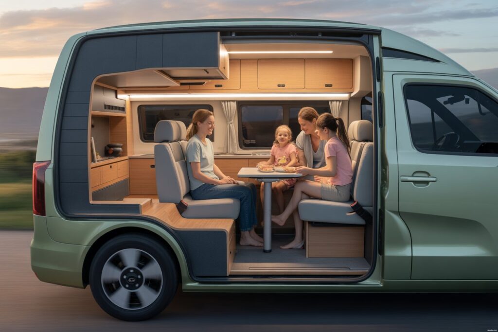 Kia Camper 2026 Revealed Smart Features Modern Interiors and Family Friendly Design travel vehicle trends 10 Kia Camper 2026 Revealed