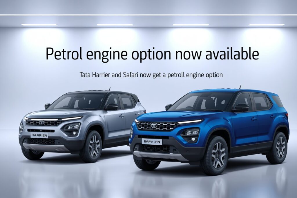 Tata Harrier And Safari Now Get A Petrol Engine Option