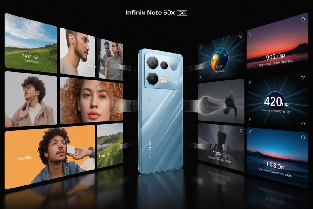 Infinix Note 50X 5G - 420MP Camera with 7700mAh Battery at ₹9,500 specifications price India 16 Infinix Note 50X 5G